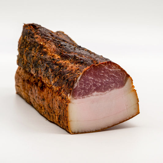 Karreespeck vom Freilandschwein